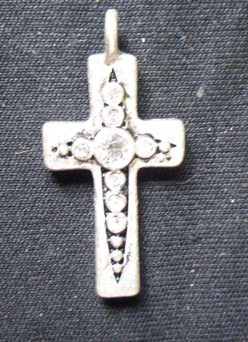 Nickle Cross Pendant, 31mm x 15mm - Sold Individually.