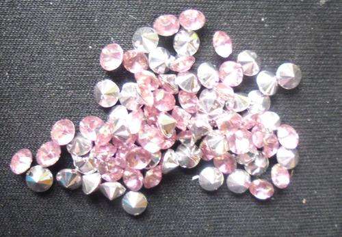 Acrylic Pink Rhinestones, 4mm - Pack of 200.