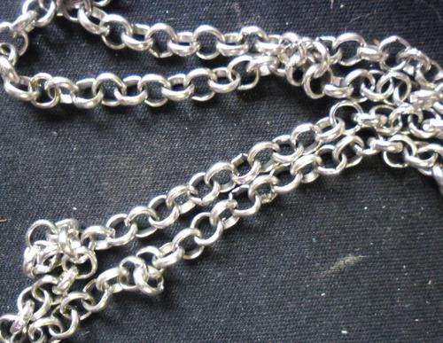 Nickle Chain Round Link, 5mm - Per Meter.