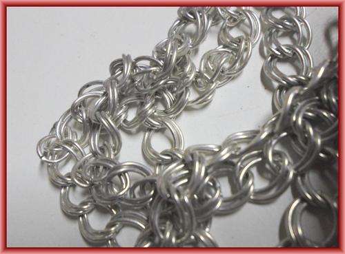 Nickle Double Link Chain, 10mm x 9mm - Per Meter.