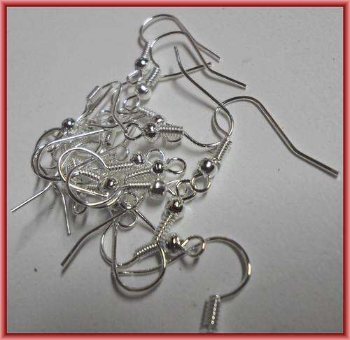 Silver - Tone Earring Wire, Pack of 50.