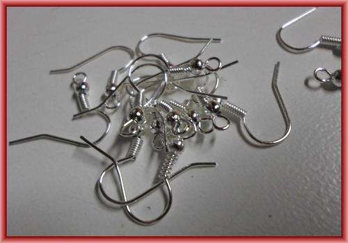 Silver Tone Earring Wires - Pack of 20.
