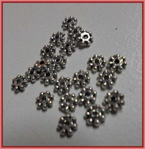 Nickle Spacer, 4mm  - Pack of 50.