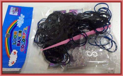 Loom Bands, Dark Blue -  Per Pack.
