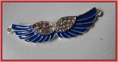 MUST GO!! Blue Bracelet Connector, 55mm x 17mm - Sold Individually.