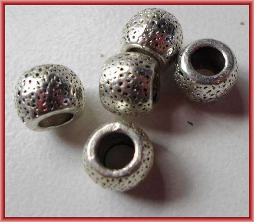 Nickle Spacer, 8mm x 6mm - Pack of 10.