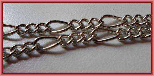 MUST GO!! Nickle Chain, 5mm  - Per meter.