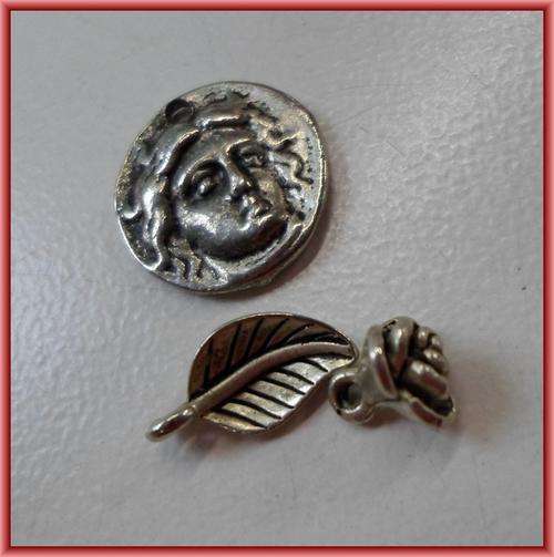 Metal Charms ,Set of 3.