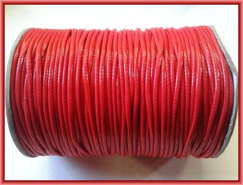 Red Braided Cord, 2mm - Per 2m Length.
