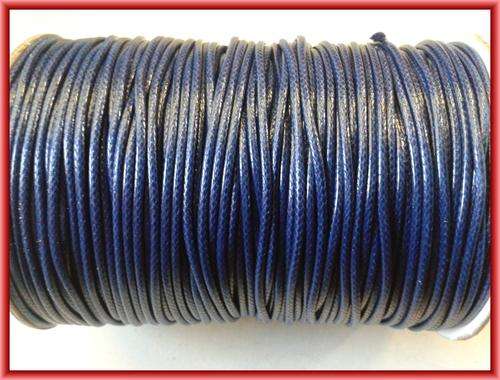 Dark Blue Braided Cord, 2mm - Per 2m Length.
