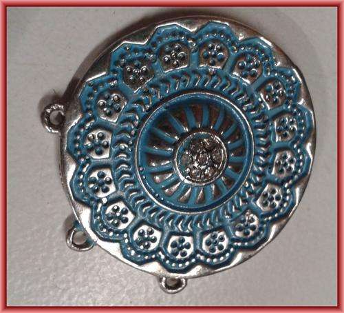 Metal Connector/Pendant, 35mm x 32mm - Sold Individually.
