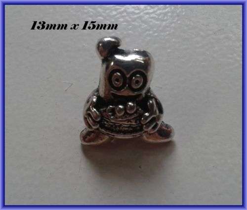 Birthday Boy Metal Bead, 15mm x 13mm - Pack of 5.