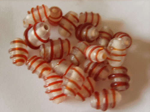 Orange Fancy Spiral Ovals - Pack of 100.