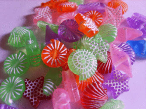 Acrylic Sea Side Mix - Pack of 50.