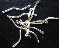 SIlver - Tone S-Connectors 20mm - Pack of 25.