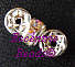Genuine Clear AB Rhinestone Rondelles In  Silver Metal, 5mm - Sold Individually.