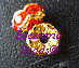 Genuine Red Rhinestone Rondelles In  Gold Metal, 6mm - Sold Individually.