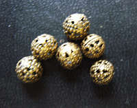 Bronze Filigree Spacer , 6mm - Pack of 50.