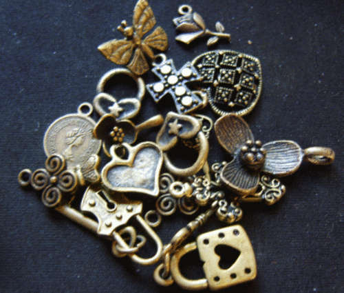 Bronze Metal Charm Mix - 150g