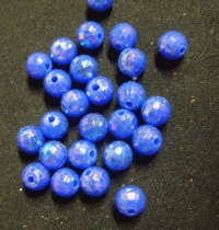 Acrylic Blue Disco Balls, 6mm - Pack of 10.