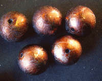 Dark Chocolate Splash Rounds, 16mm - Pack of 5.