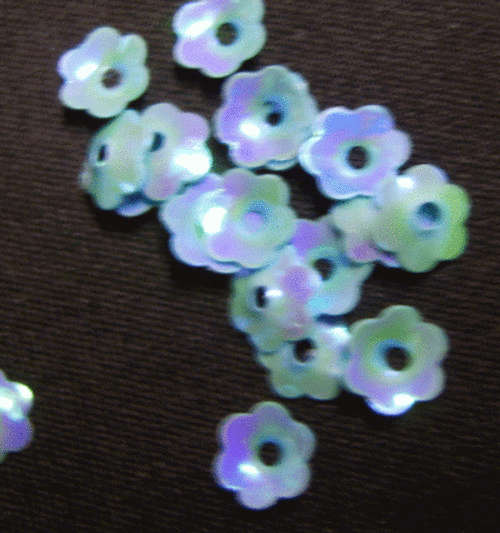 Aqua Petal Sequins - Pack of 100.