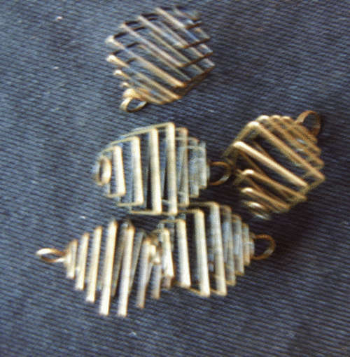 Bronze Bead Cage,10mm x 10mm - Pack of 10.