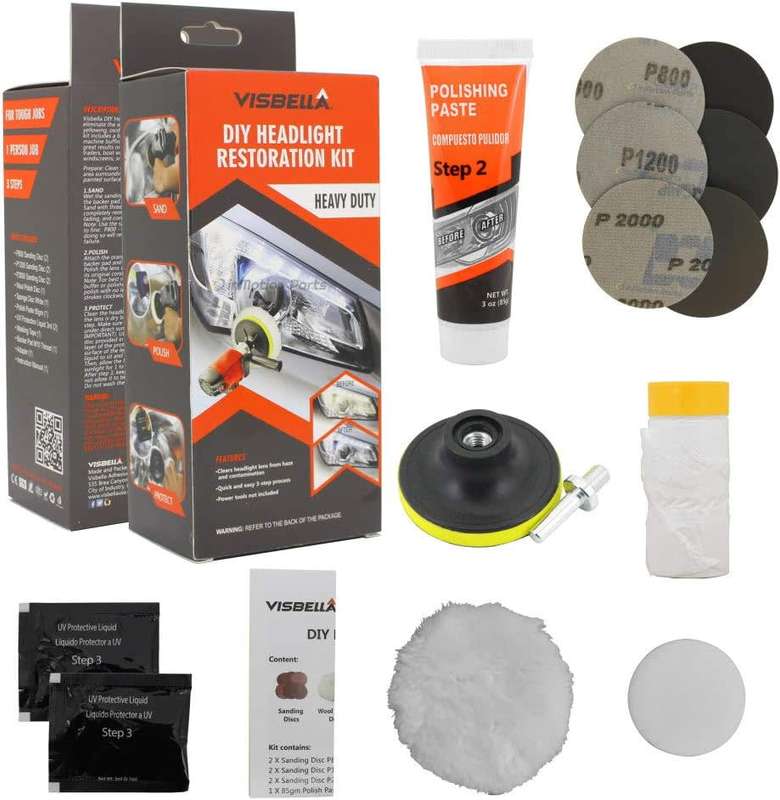 Visbella DIY Headlight Restoration Kit Auto system