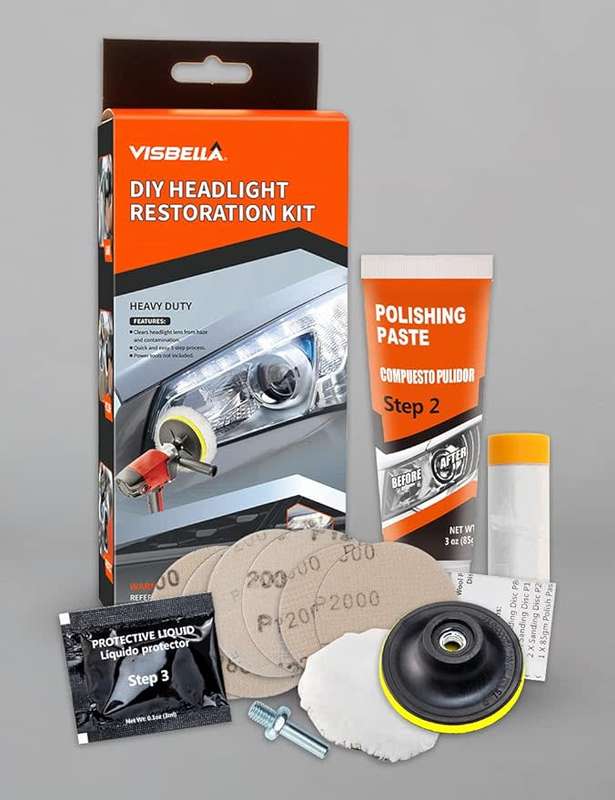 Visbella DIY Headlight Restoration Kit Auto system
