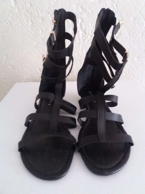 Black Gladiator Sandals