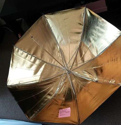 Reflective umbrella Gold 80cm