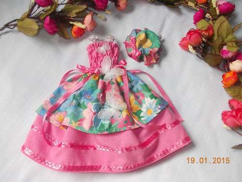 BARBIE DOLL HAT AND DRESS