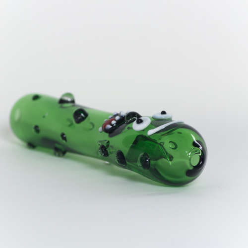 Pickle Rick Glass Pipe