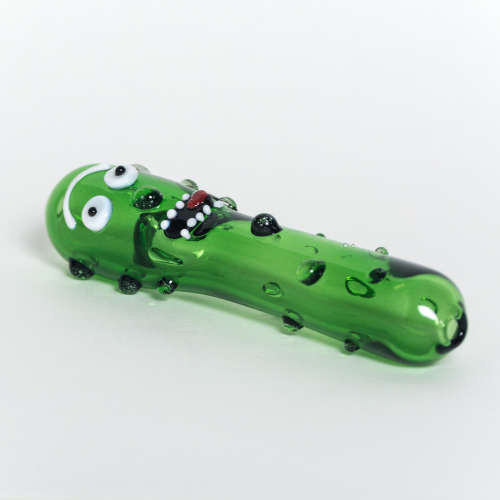 Pickle Rick Glass Pipe