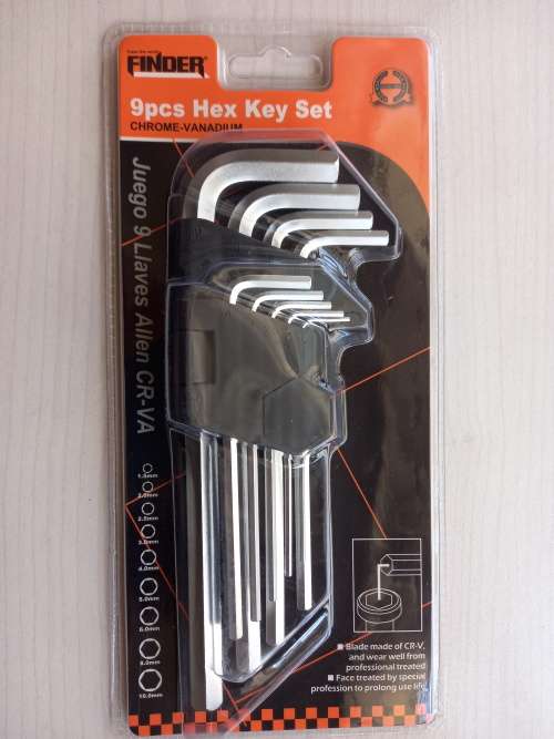 ***9PC CHROME VANADIUM ALLEN KEY SET*** (EASY USE FOR BIG TO THE SMALLEST JOBS)