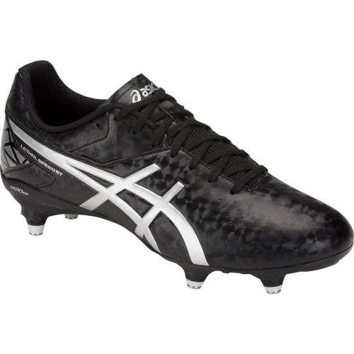 ASICS Men`s Lethal Speed ST Rugby Boots - Black/White size12