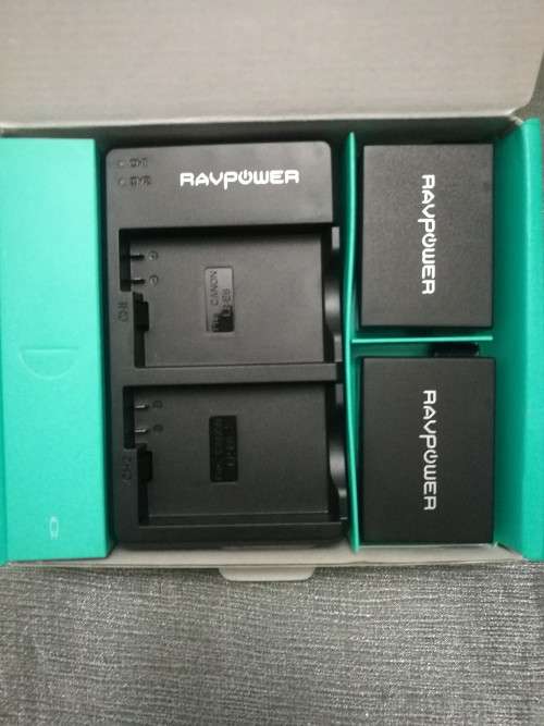 RAVPower Dual 1100mAh Canon LP-E8 Replacement Battery Charger Set