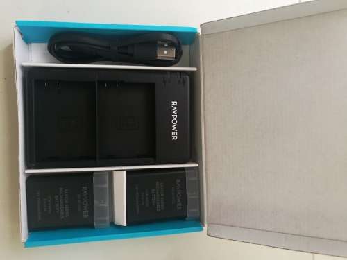 RAVPOWER DUAL BATTERY AND CHARGER KIT FOR Nikon EN-EL 14