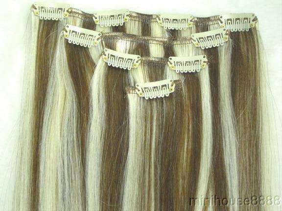 PAY PAYDAY...PAY LATER ON REQUEST ........HUMAN HAIR CLIP IN HAIR EXTENSIONS 45CM LONG!!!!!!!!!!