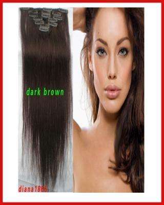 HUMAN HAIR ALL COLOURS AVAILABLE -  7 PIECES CLIP IN / 20 WORKING DAYS IMPORT
