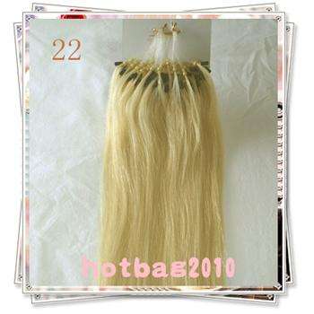 BLONDE**MICRO RING - 100 PIECES HUMAN HAIR FOR BONDING FOR FULL HEAD / in stock immediate