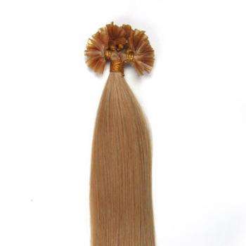 COLOUR **LIGHT BROWN COLOUR 8** 100 PIECES HUMAN HAIR FOR BONDING / GLUE TIPPED NO WAITING IN STOCK