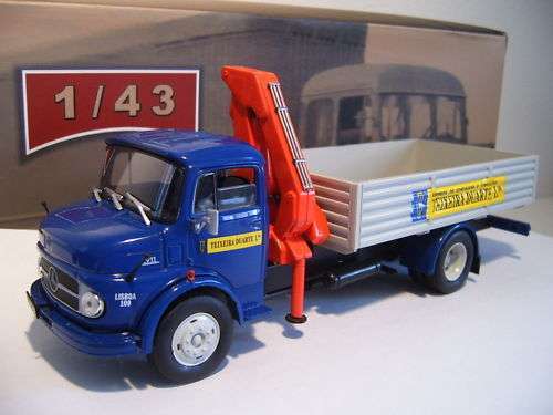 Mercedes 1113 Bullnose - diecast model crane truck - 1:43 scale