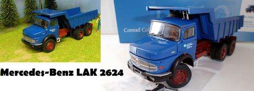 Mercedes LAK 2624 Bullnose - diecast model tipper truck - 1:50 scale