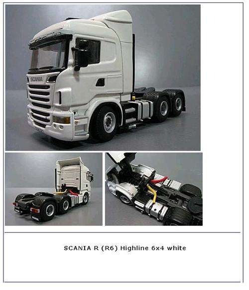 1:50 scale Scania R- Series Flagship model - 6x4 truck / horse (2015 Spec)
