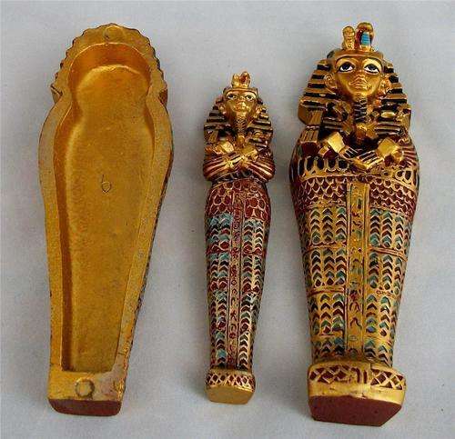 Handmade Egyptian Egypt mummy set