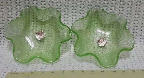 Pressed glass bowls small