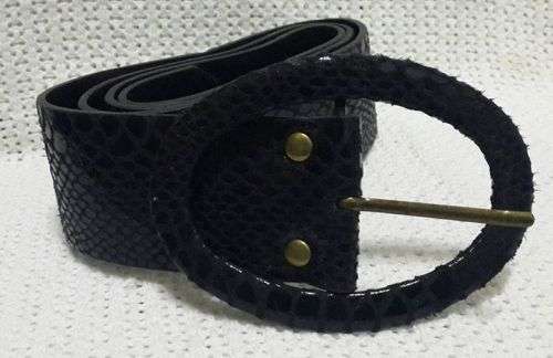 `Snake skin` black belt - 36