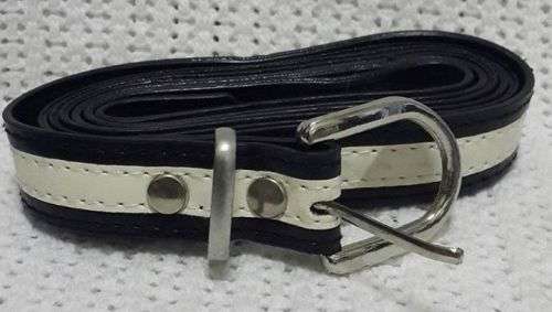 Black and white belt - size 20