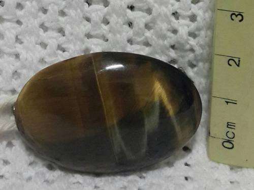 Tiger eye brooch - lovely colour!